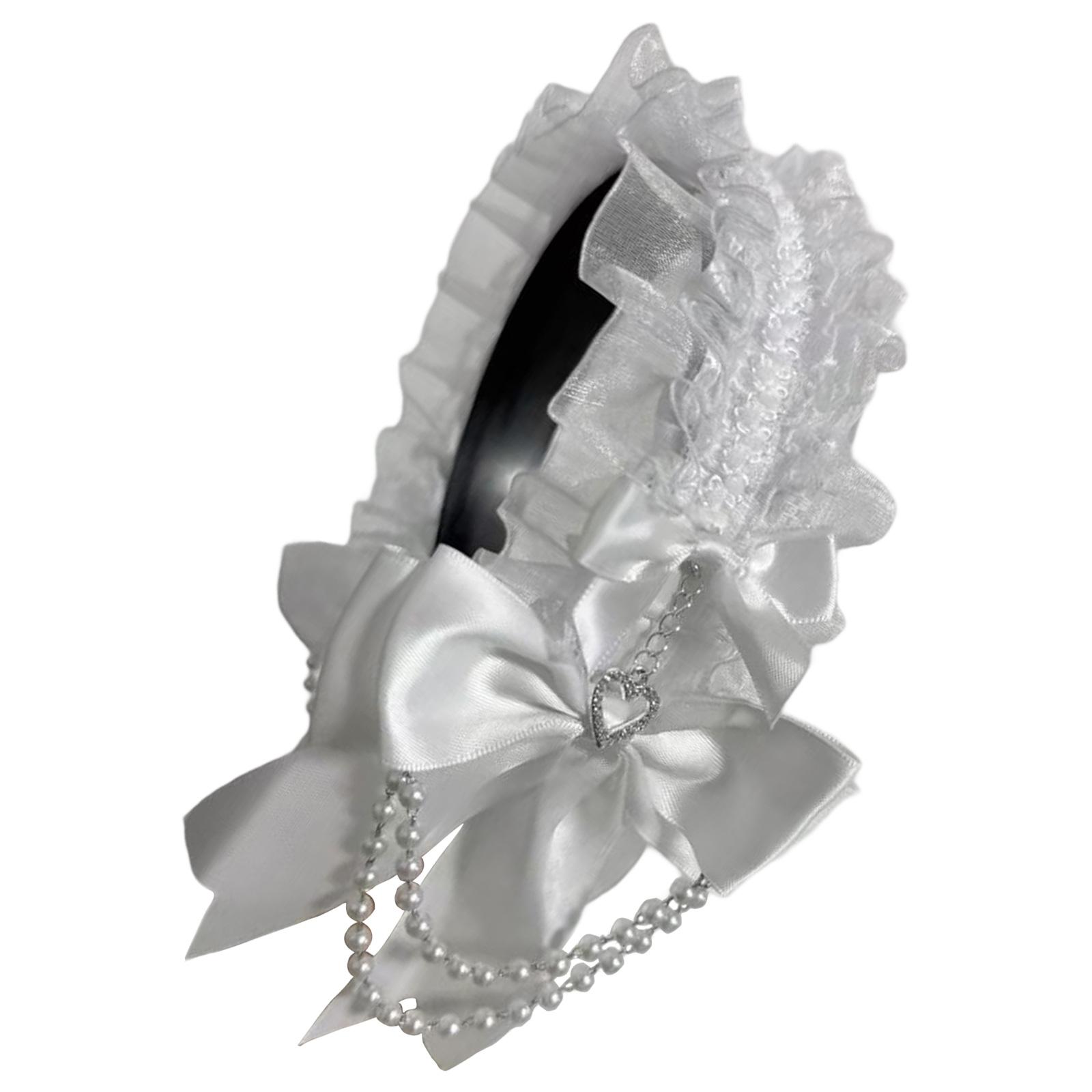 

Лолita Банты Повязки на голову Фотореквизит Макияж Кружево Рюши Повязки на голову Вечерний головной убор Забавные повязки на голову для музыкальных фестивалей