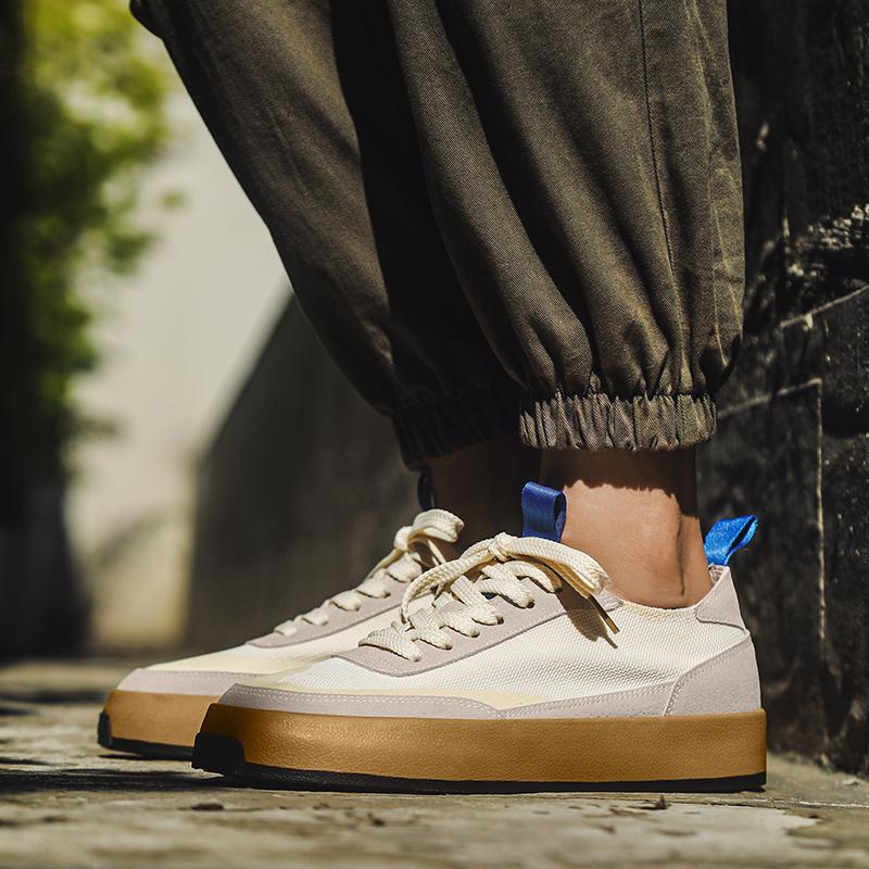 Fashion Men's Canvas Shoes Platform Casual Vulcanized Shoes Outdoor Skateboarding Male Walking Shoes Zapatillas Hombre