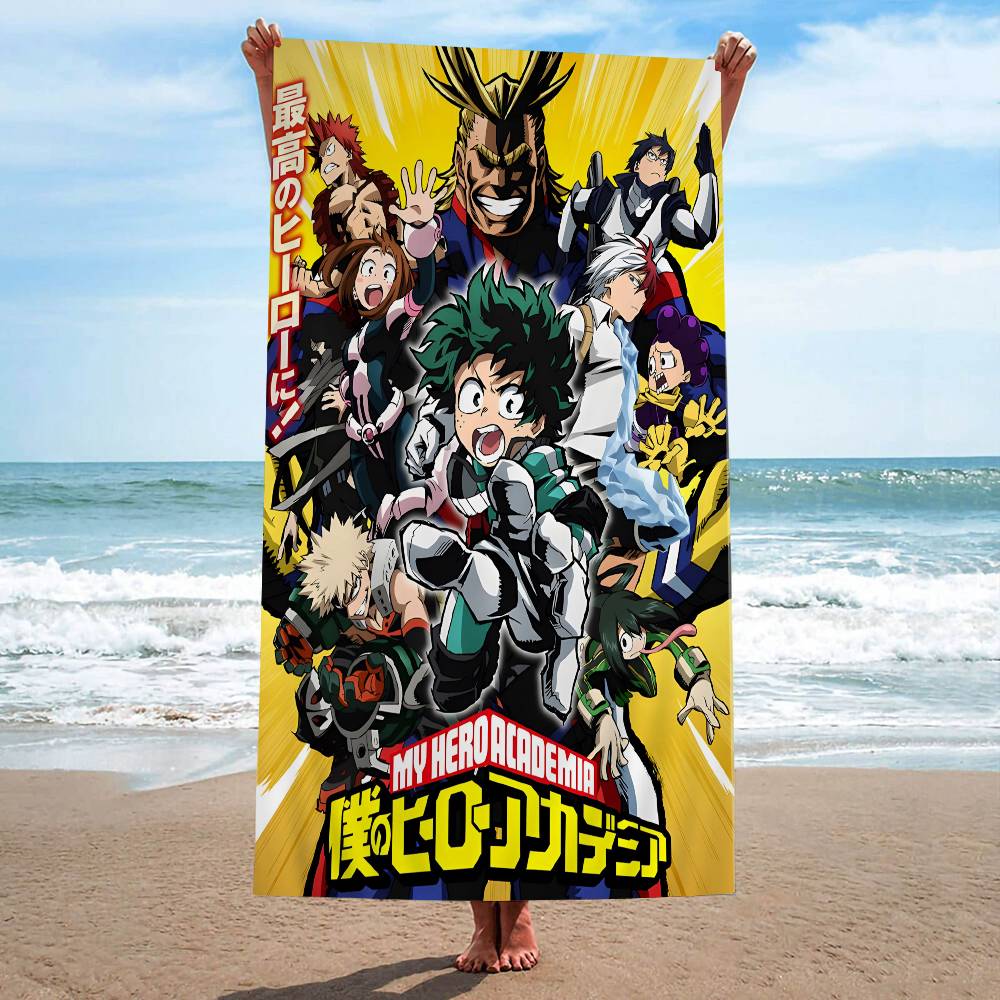 M-My H-Hero A-Academia 8 Microfiber Blanket Quick Drying Beach Towels Oversized Printing Super Absorbent Pool Towel Blanket