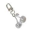 Cherry Charm Keychain Sparkling Multifunctional Crystal Accessory for Purses Backpacks and Cars Women's Gift