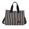 Pendlertasche mit großem Fassungsvermögen, Damentasche, beliebte gestreifte Canvas-Tasche, Umhängetasche, modische tragbare Tragetasche
