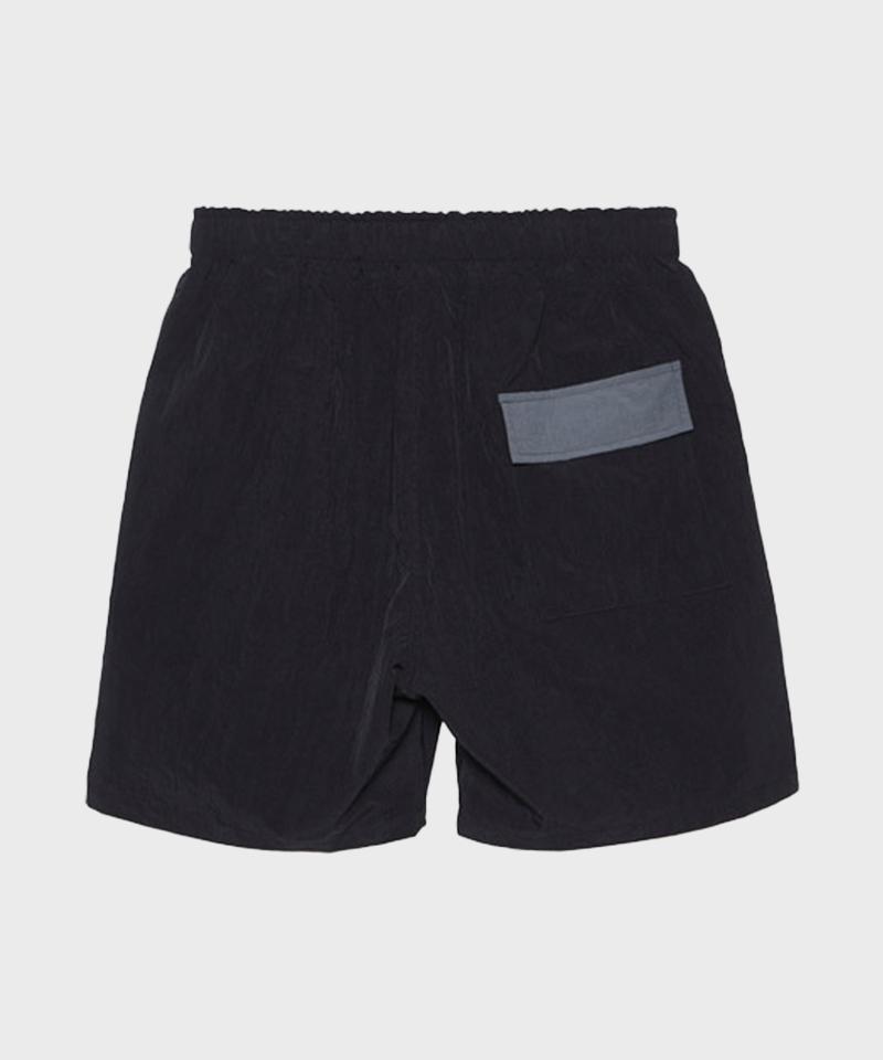 Artist Wear [Atw] Pocket Contrast Half Pants_Bk