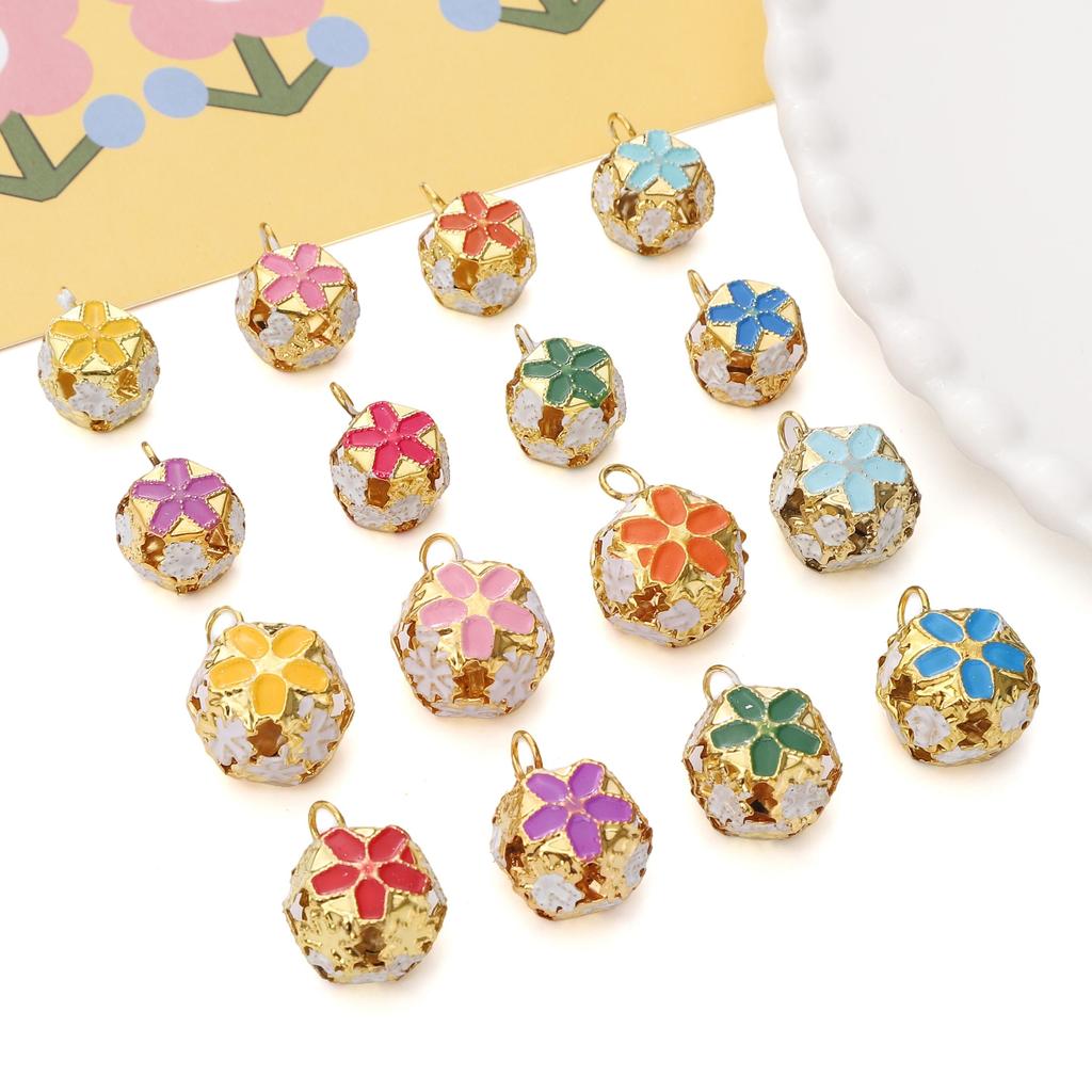 5-50Pcs Iron Colorful Bell For DIY Bracelet Necklace Keychain Accessories