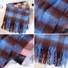 Red Plaid Scarf Female Christmas Winter Korean Atmosphere Scarf Autumn and Winter Warm with Coat Versatile Send Girlfriend