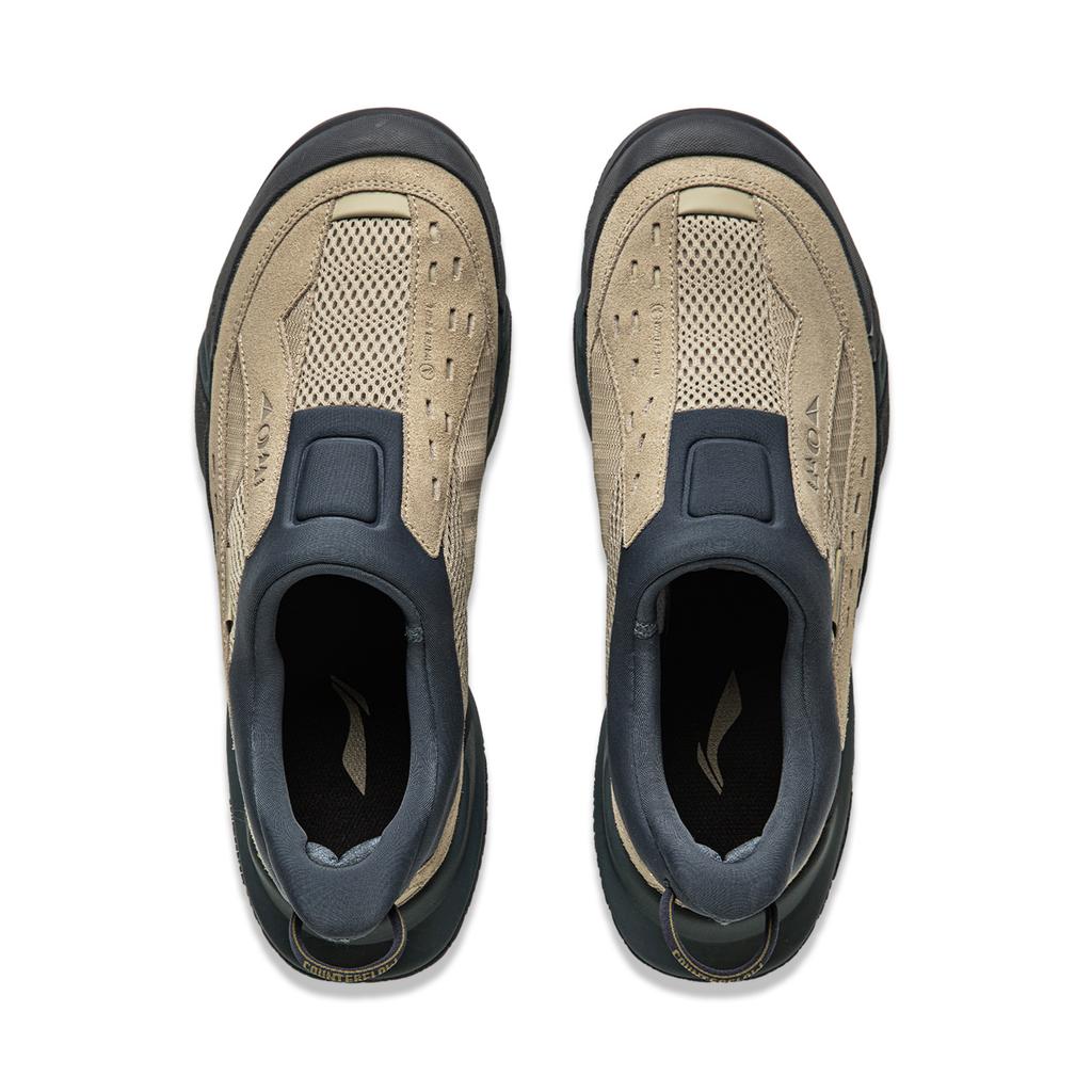 Li Ning Hiking 3 CF Series Amortyzujące Odporne na Ścieranie Niskie Buty Casualowe Unisex Brązowe AGLU147-5