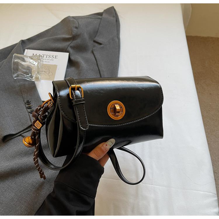 Retro Small Bag Women's Autumn and Winter Versatile 2025 New Fashion Shoulder Messenger Bag This Year Popular Small Square Bag