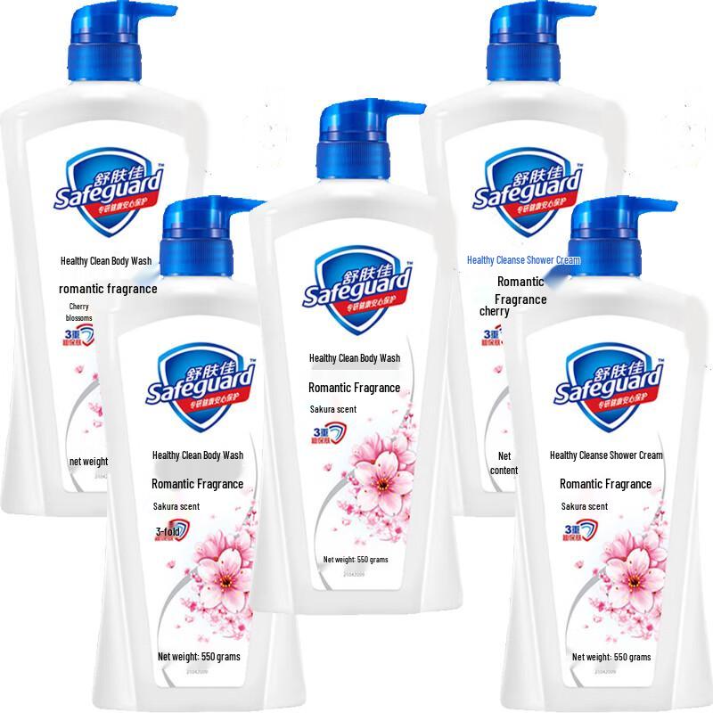 

Safeguard Healthy Clean Cherry Blossom Shower Gel 5x550g Pack