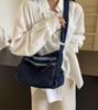 Vintage Denim Damen Umhängetasche Große Kapazität Umhängetasche Mehrere Taschen Aktentaschen Verstellbarer Riemen Damen Umhängetasche