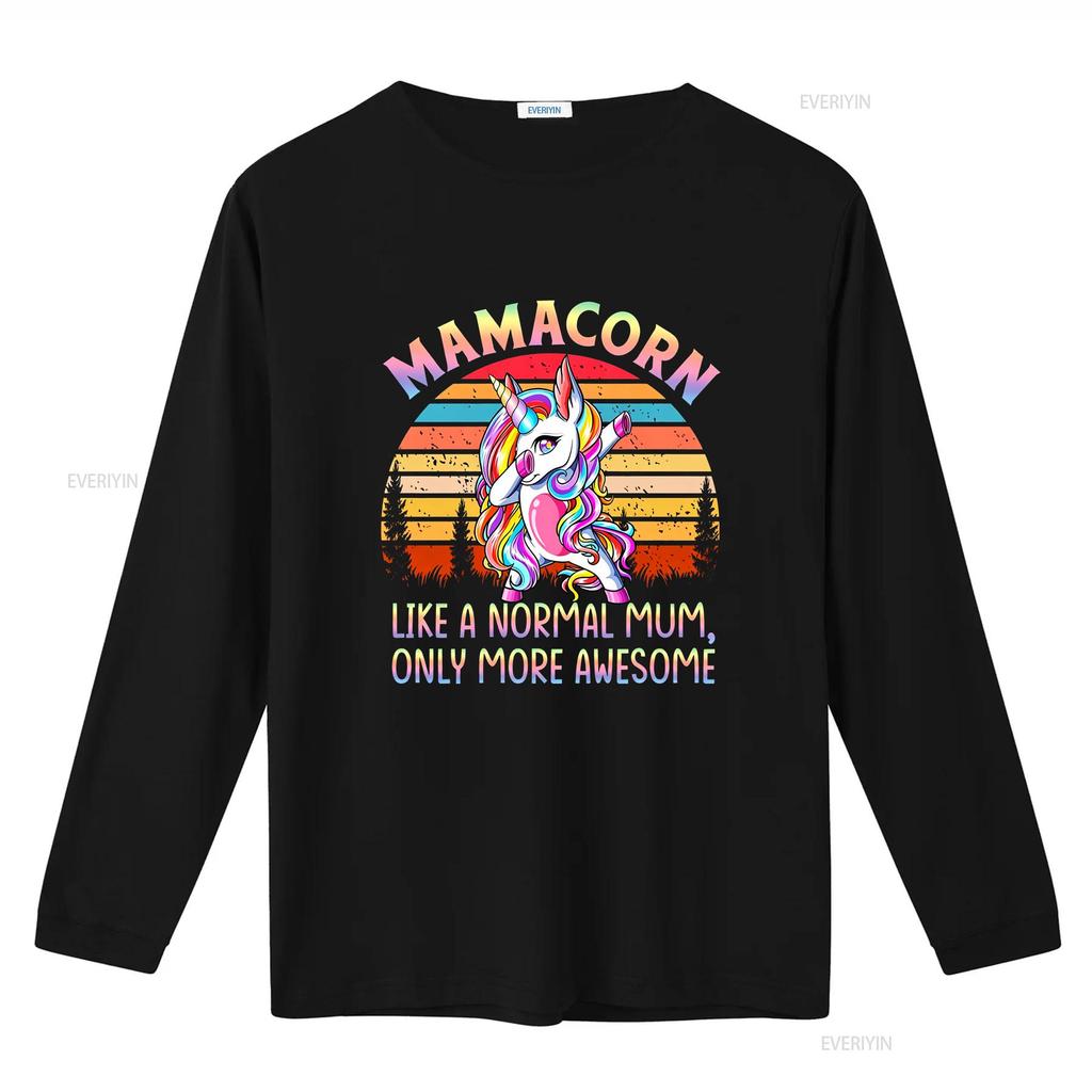 Mamacorn T Shirt Mothers Day Birthday Gifts for Mum Xmas Present Gift Ideas Tee Vintage Washed Soft Unisex Stylish Comfortable