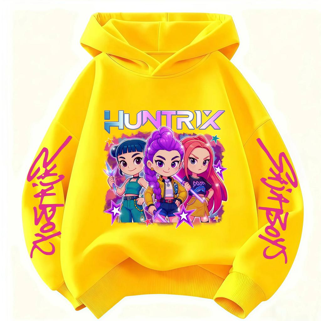Felpa Cartoon Derpy Hunter Rumi per Ragazzi e Ragazze Felpa Azzurro Cielo Calda Spessa, Top Casual alla Moda Abbigliamento Bambini