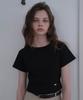 DEHEVE Waffle Half Sleeve T-Shirt [Black]