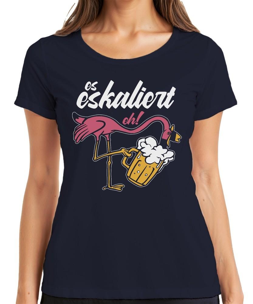 It Escalates Eh Flamingo Beer Enjoyunisext Beach Party Drinking Mallorca Unisexs Tshirt