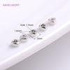 Trendy 18K Gold Plated Brass Triangular Beads Smooth Spacer Beads Supplies For Jewellery Making DIY Handmade Crafts Wholesale