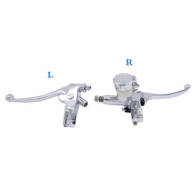 1 Pair Motorcycle Chrome 7/8 Brake Clutch Handlebar 22mm Brake Clutch Lever Motorbike Street Naked Cafe Racer Motorcycle Parts