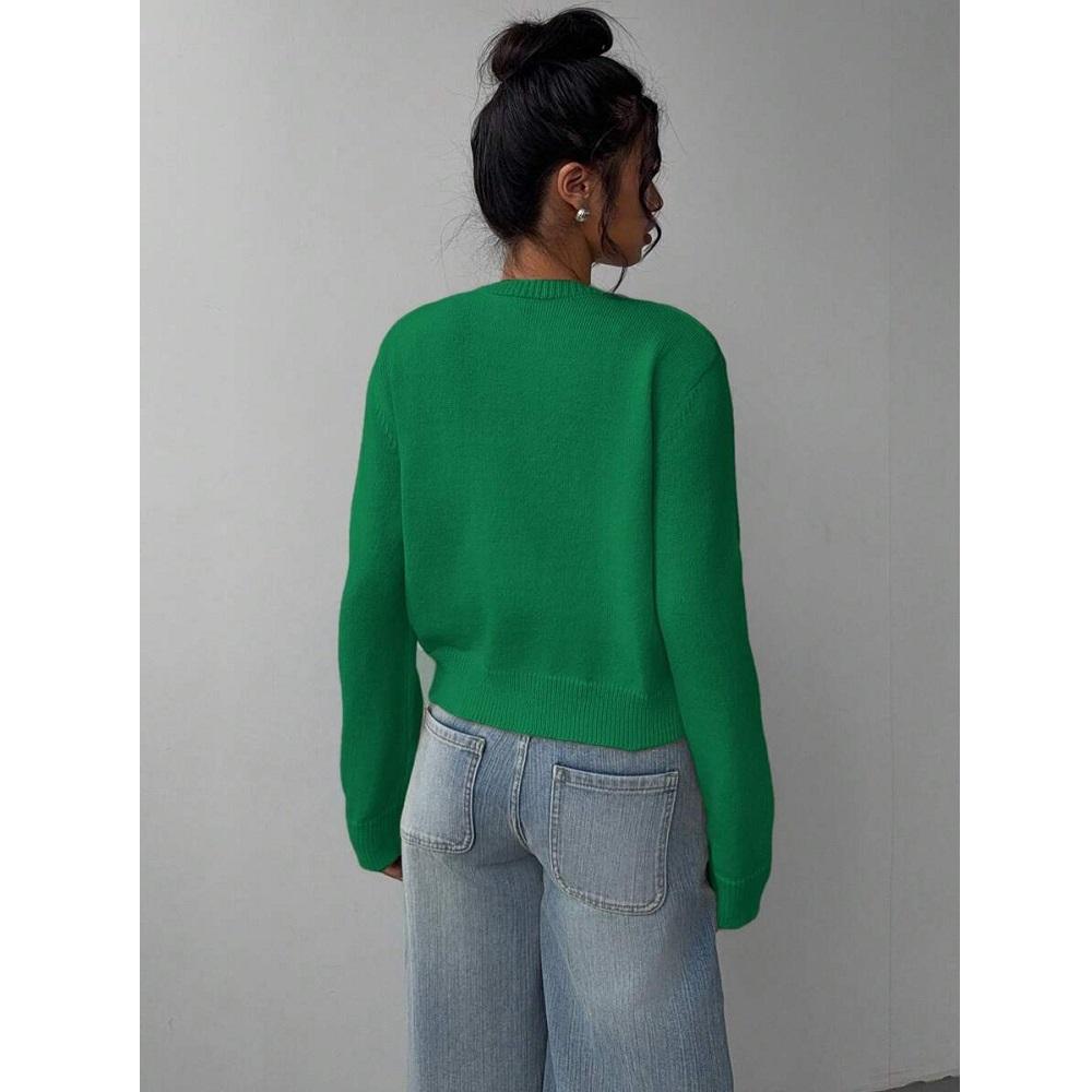 Dámské podzimní zimní pletené kardigany svetry dámské s dlouhým rukávem jednoradé svetry svrchní oděvy kabáty bundy