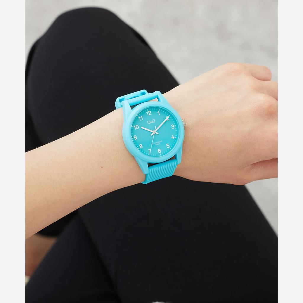 Citizen Analog 10 ATM Water Urethane Green Q&Q Watch, Resistant, Strap, VS40-010,