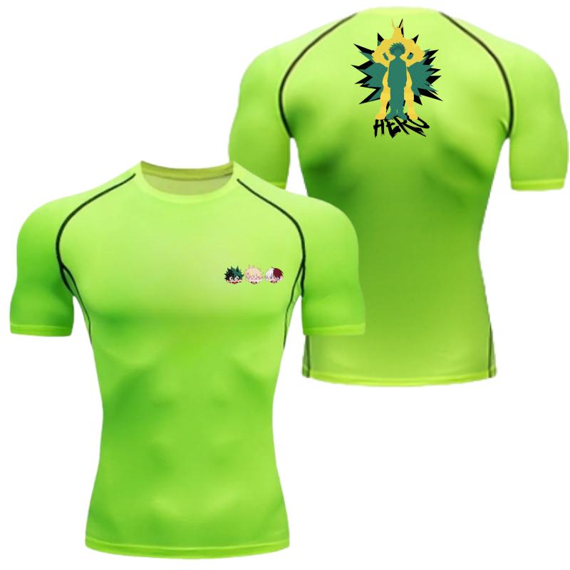 Fitness Sportswear Teenagers Tshirt All Mightmen Graphic Tops Tight Training Clothes Boys Compression Running Basketball Clothes