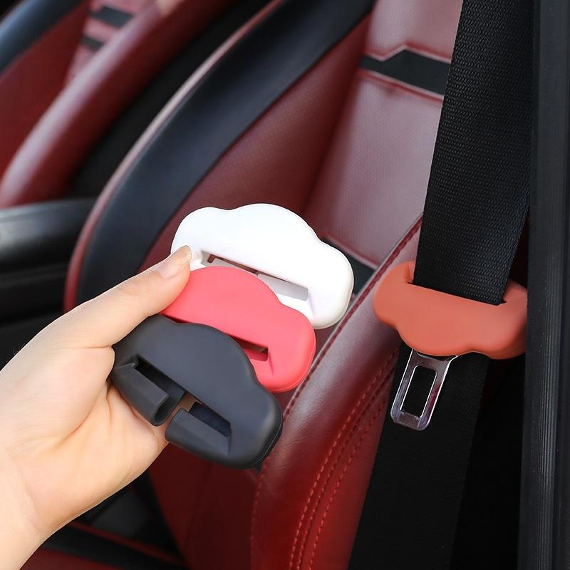 1Pcs Anti-Scratch Rubber Car Seat Buckle Protector Clip Protection Cover Universal Seat Belt Buckle Cover For Suv Sedan