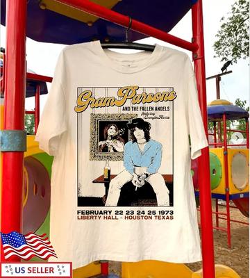 Gram Parsons And The Fallen Angel 1973 Poster T Shirt Full Size S-5XL TT1057 Unisex T-Shirt