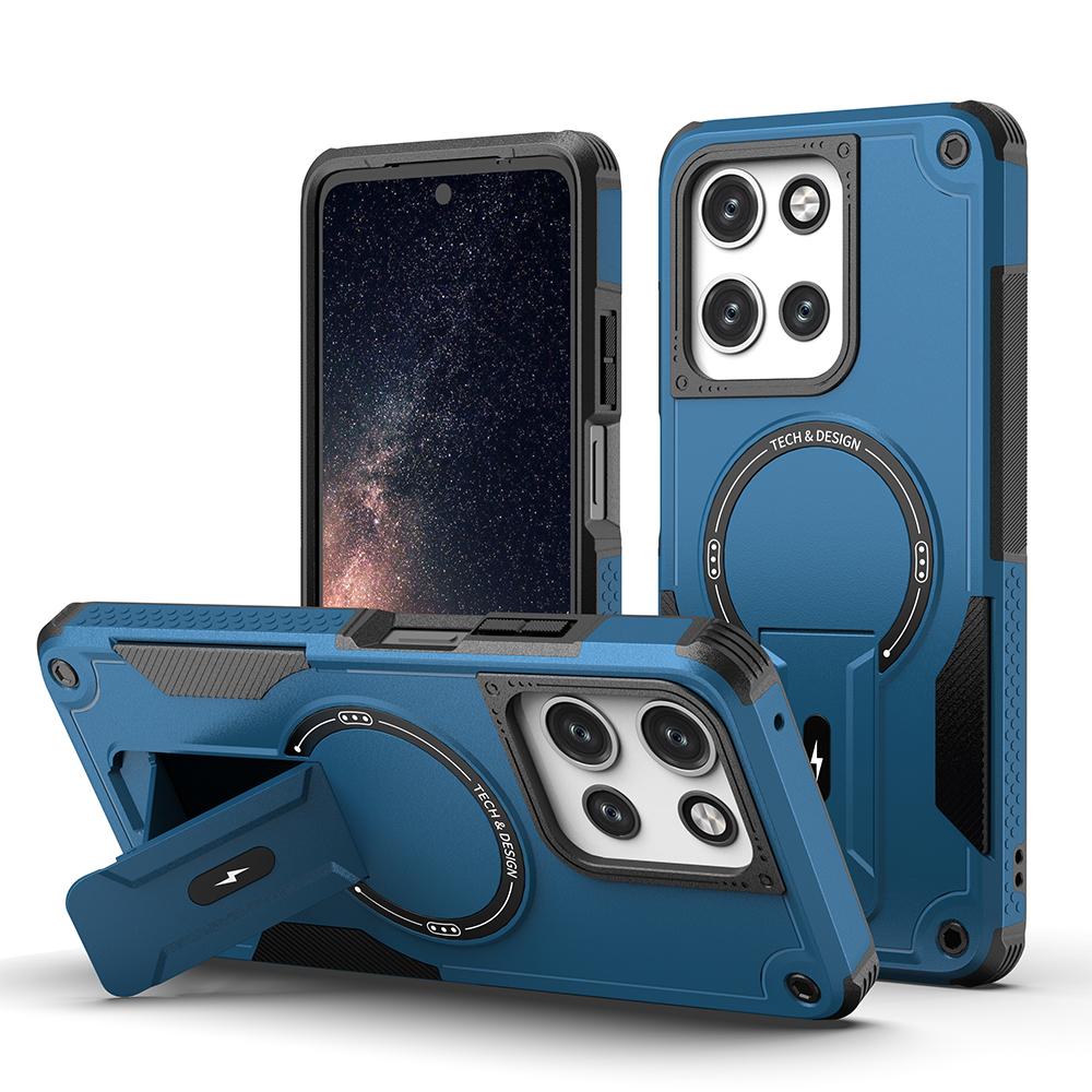 

Hard Strong Magnetic Armor Case for Motorola MOTO G 5G 2026 G Stylus 5G 2025 Power Play 2026 Shockproof Stand Holder Motorola Moto G (2026) синій