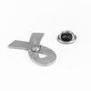 Portable Black Memorial Black Ribbon Brooch Queen Alloy Ribbon Bow Pin Souvenir Badge Accessory For Funerals and Mourning