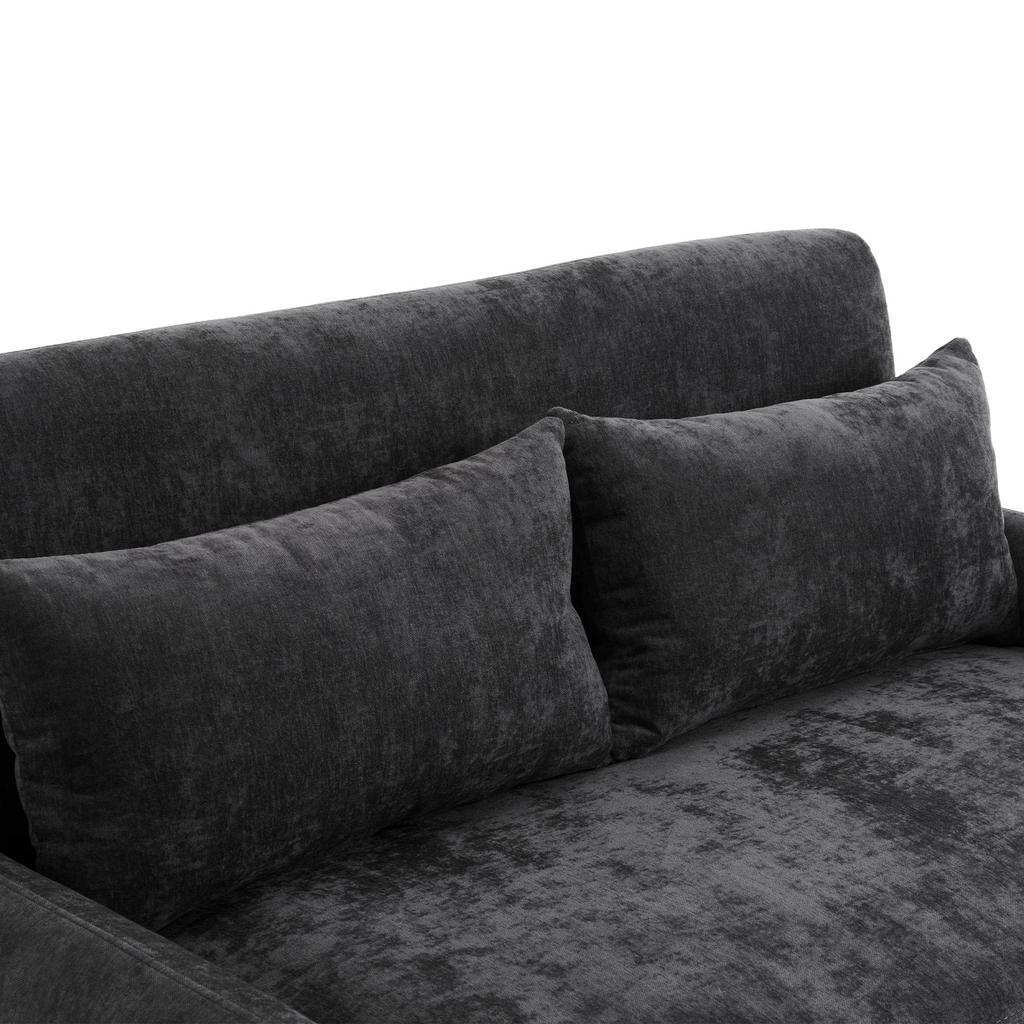 Sofa Bed Flieks 2-seater Sofa with Sleep Function, Adjustable Backrest, USB Ports and Mobile Phone Holder