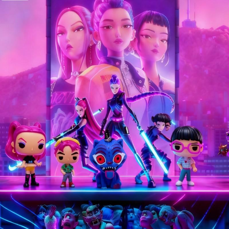 K-pop Anime Demon Hunters Figurines - Vinyl PVC Rumi Zoey Mira Saja Cute Dolls, Desk Decor & Collectible for Anime Fans