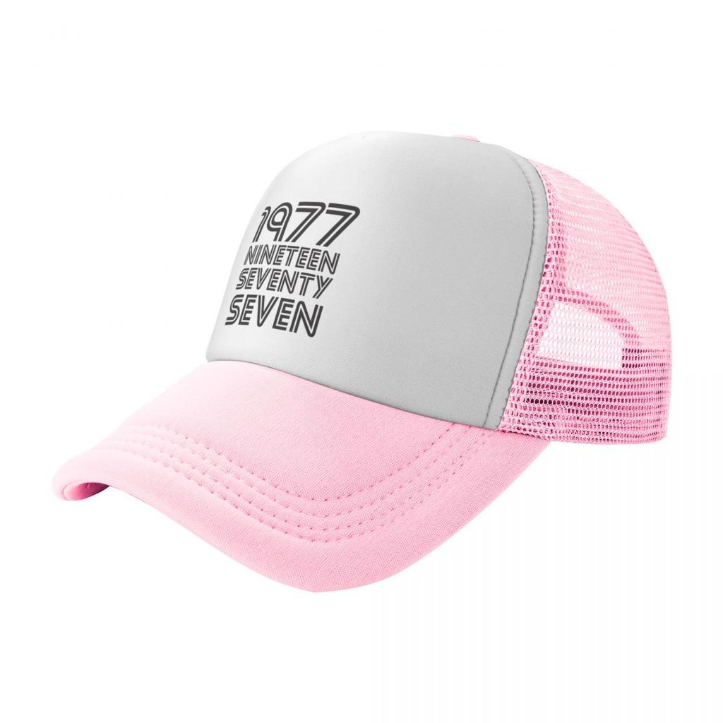 1977  Birthday Year Design Baseball Cap Big Size Hat Hats On Offer Trucker  Party  Woman Mens