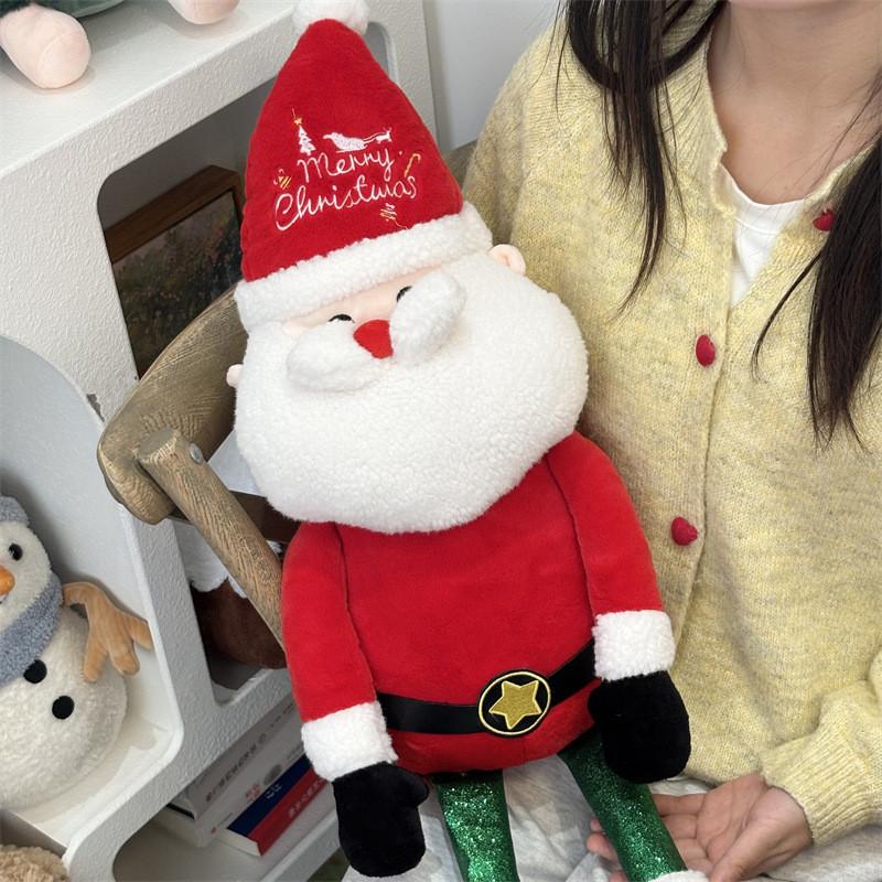 Christmas Santa Doll With Pp Cotton Filling For Home Party Gift Giving