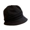 Japanese Bucket Hat Cotton Basin Cap Portable Pleated Women Cap