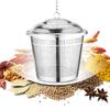 Stainless Steel Cooking Spices Infuser Fine Mesh Loose Tea Herbal Strainer Filter With Extended Chain Kitchen Accessories