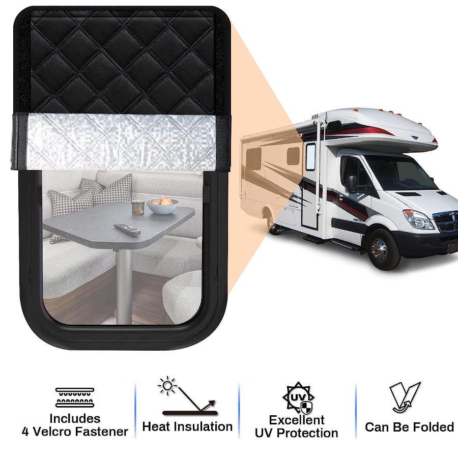 Summer RV Door & Window Sun Shade: Waterproof, Insulated Privacy Cover for Camping