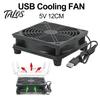 12cm 5V USB napájení TV Set-Top Box Router Chladič Chladič Vzduch Chladicí Ventilátor