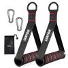 Heavy Duty D-Ring Metal Gym Handles with Hook for Cable Machine Yoga Exercise Workout Power Bands - Grip Workout Gym Equipment
