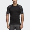 Adidas T Shirts Men's Black Crew Neck Moderate Straight Fit CF7243