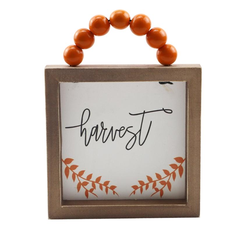 Fall Wood Front Door Hanging Sign Letter Wooden Plaque Fall Decor Autumn Plant Wood Wall Art Hanging for Farmhouse Home