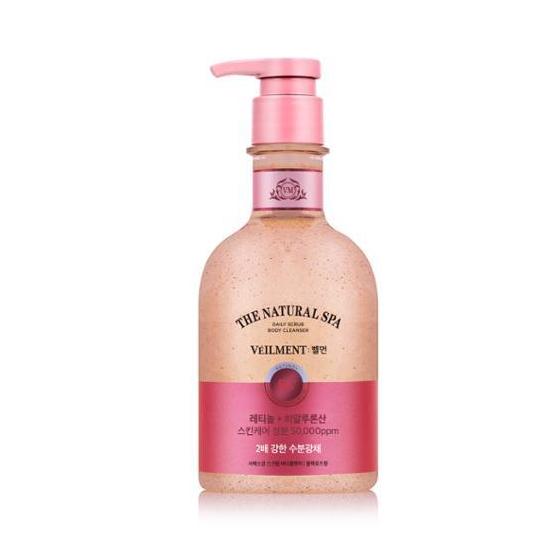 VEILMENT Natural Spa Moisture Glow Scrub Wash 400ml (Choose 1 of 4 types)