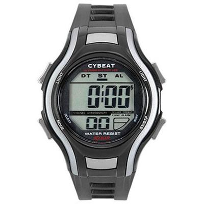 J-AXIS Herren ACY12-BK (10-10 CYBEAT Sportuhr Sun Flame) Runde Uhr aus schwarzem Kunstharz, digital