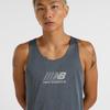 New Balance Athletics Running Graphic Singlet Tank Top Sleeveless Running Training Sports GT (MT51200) Men's (Graphite)