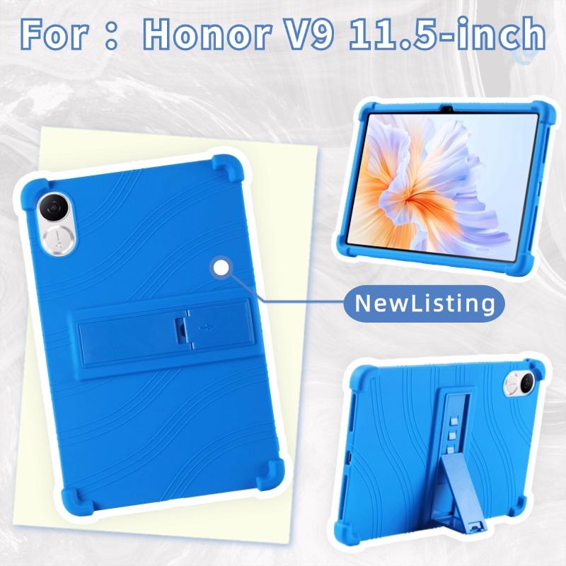For Honor Pad V9 Silicone Case with Kickstand Rugged Protective Cover