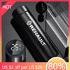 Hub Caps 500ml Portable Car Smart Thermos Bottle Temperature Display Cup For Renault RS Clio Megane 2 3 4 Captur Trafic Twingo S