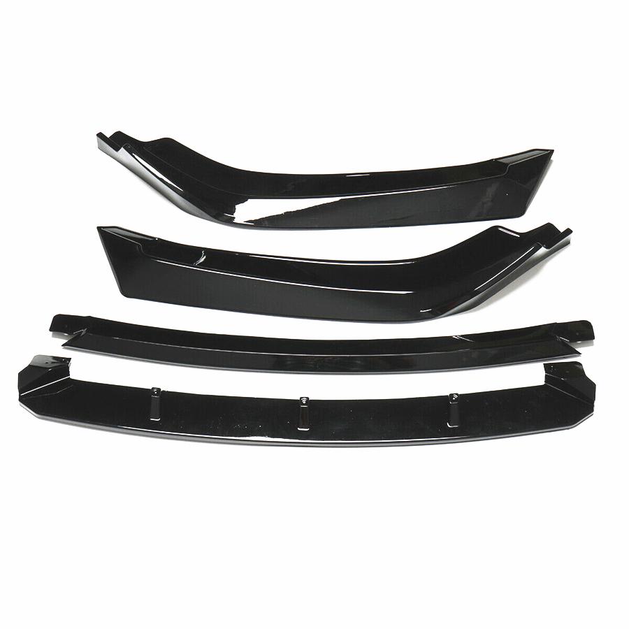 Front Bumper Lip Body Kit Spoiler For Honda Civic Sedan 4Dr 2016-2018