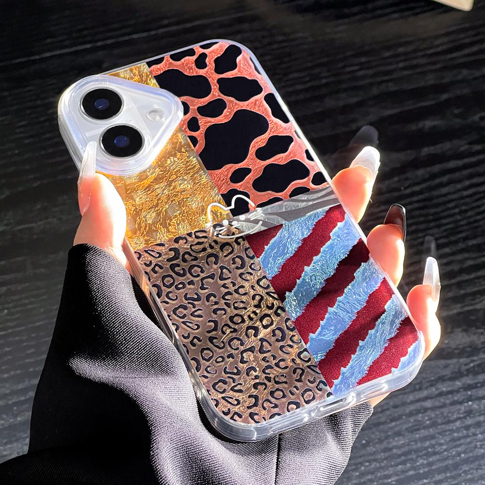 Phone Case for iPhone 11 13 16 Pro Max iPhone 14 15 Pro Max 12 13 Pro Max 16 Plus  13 Pro 14 Pro Glacier Pattern High-grade Color