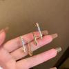 Fashion Exquisite Rhinestone Decor Ear Cuff earring for Woman Arrival Christmas Gift stud Earrings Women Earrings