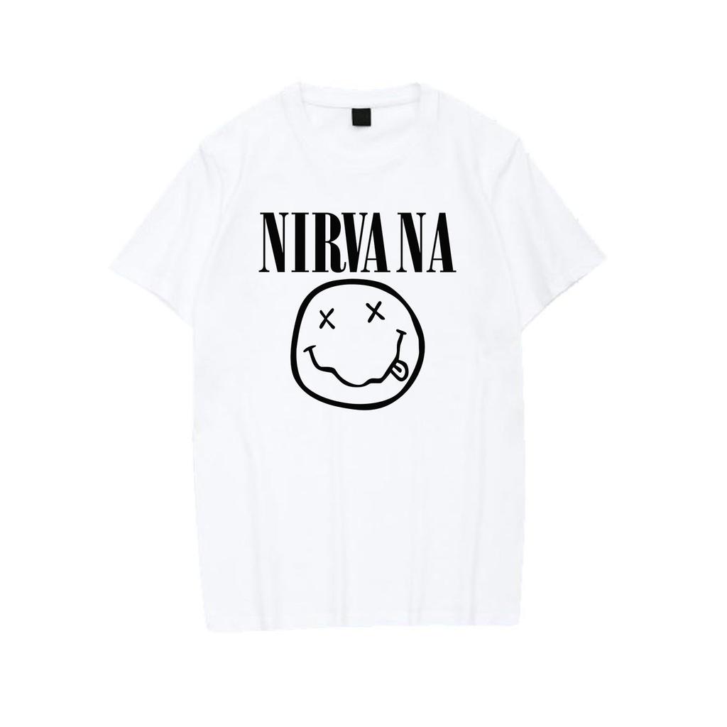 Nirvana Smiley Face Tee 90s Vintage Grunge Band Shirt Hoodie Pullover Unisex Streetwear Sweatshirt Kurt Cobain Fan Gift
