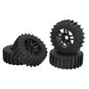 4pcs RC Rubber Tire Universal Upgrade Parts Off Road Truck Hub Wheel for ARRMA 1 7 1 8 1 10 RC Car