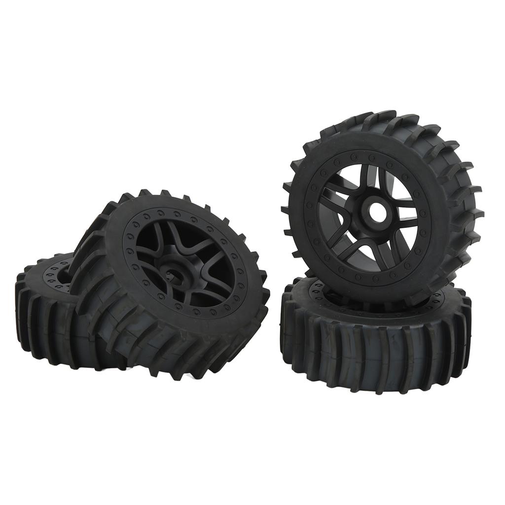 4pcs RC Rubber Tire Universal Upgrade Parts Off Road Truck Hub Wheel for ARRMA 1 7 1 8 1 10 RC Car