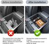 Center Console Organizer Tray for 2020-2025 Ford Explorer Armrest Storage Box with Coin Holder Interior Car Storage Accessories