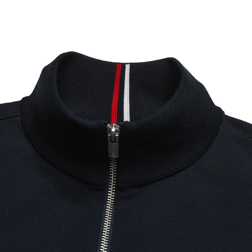 FILA Heritage Classic Simple Fashion Casual Versatile Comfortable Woven Jacket Men Jackets Legendary-Blue F11M618406FNV