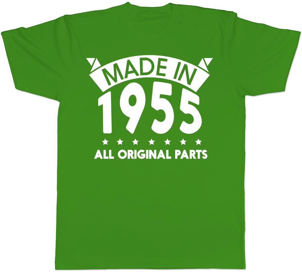 Made in 1955 All Original Parts Birthday Unisexs Short Sleeve TShirt